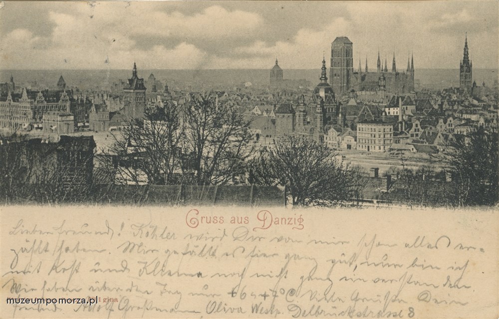 Gdańsk, panorama miasta z Biskupiej Górki