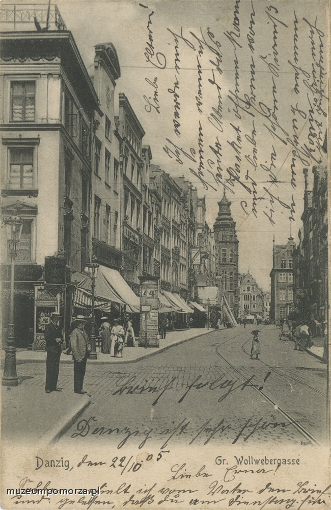 Gdańsk, ulica Tkacka, Wollwebergasse