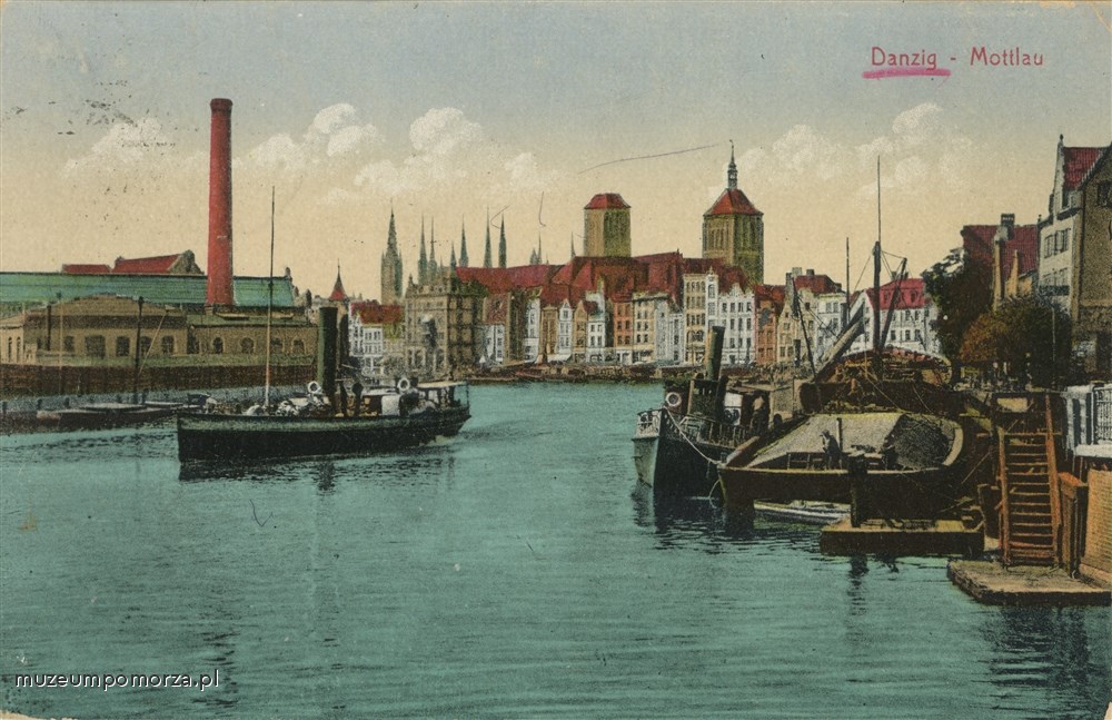 Gdańsk, panorama Głównego Miasta od strony Motławy