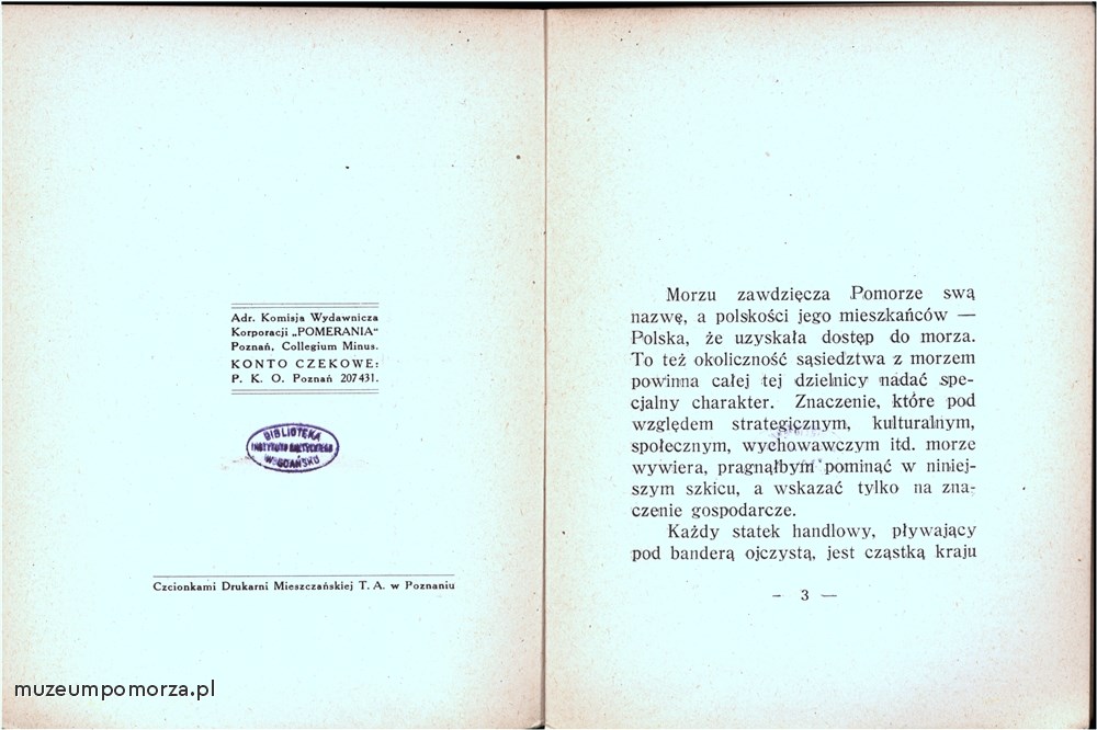 Publikacja, Znaczenie Morza