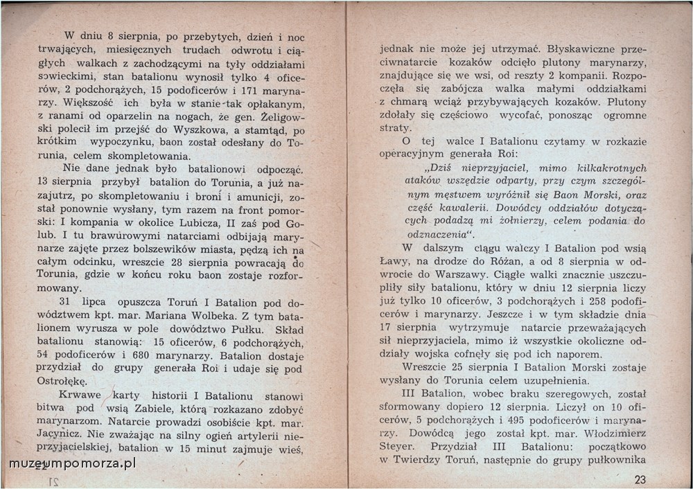 Publikacja, XX lat Polskiej Marynarki Wojennej