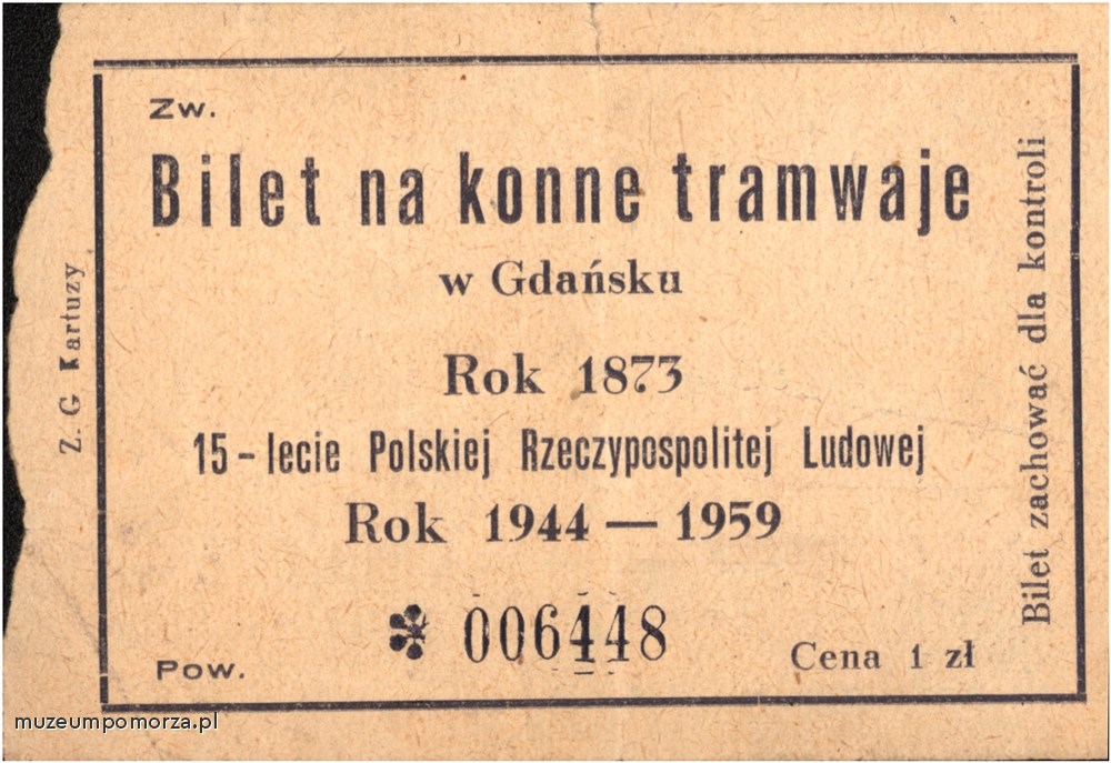 Gdańsk, Bilet na konne tramwaje