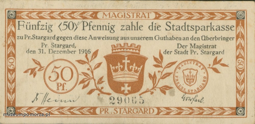 Notgeld Pr. Stargard