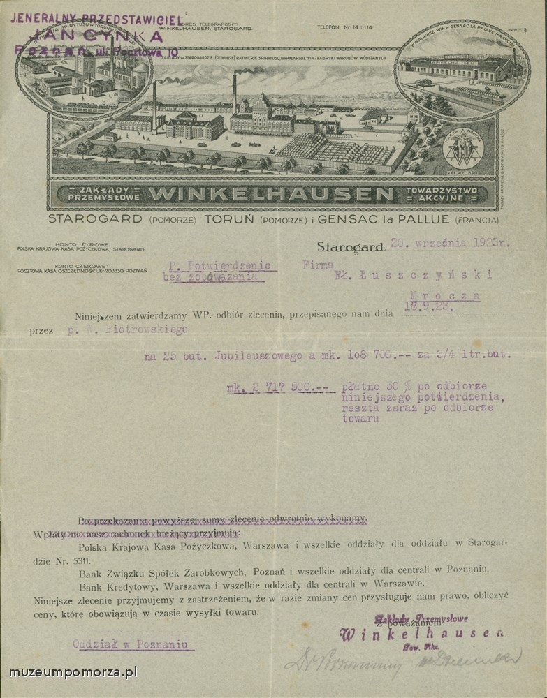Starogard Rachunek