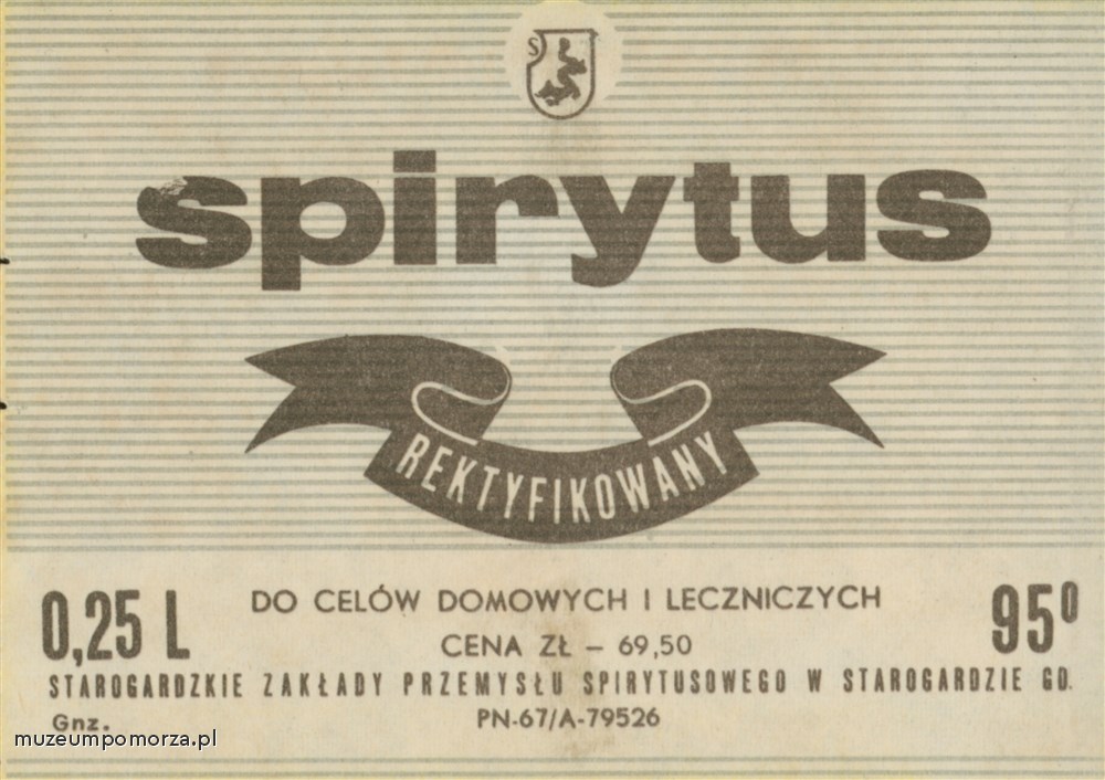 Etykieta spirytusu