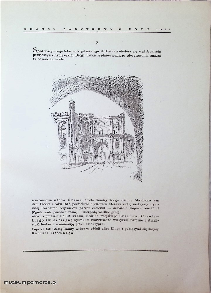 Gdańsk zabytkowy w roku 1950 