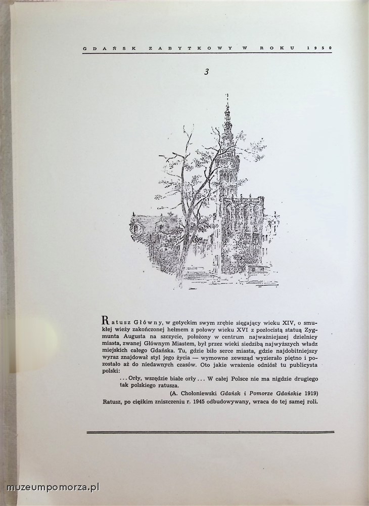 Gdańsk zabytkowy w roku 1950 