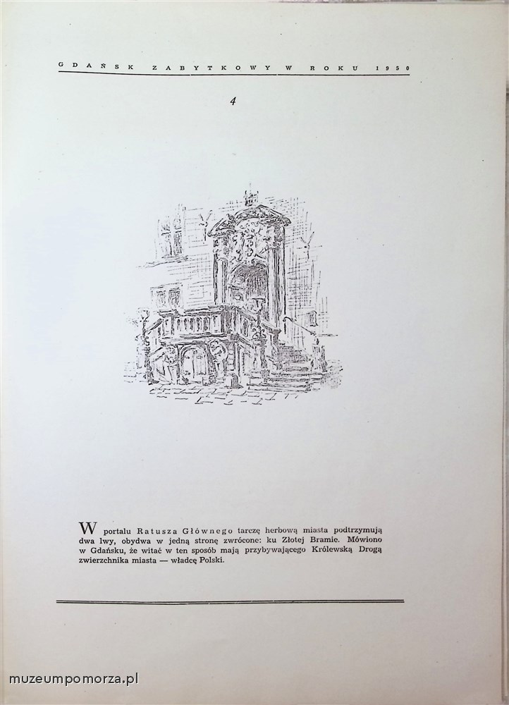 Gdańsk zabytkowy w roku 1950 