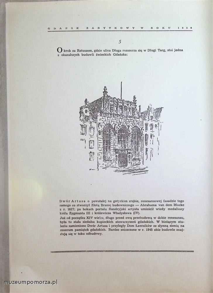 Gdańsk zabytkowy w roku 1950 