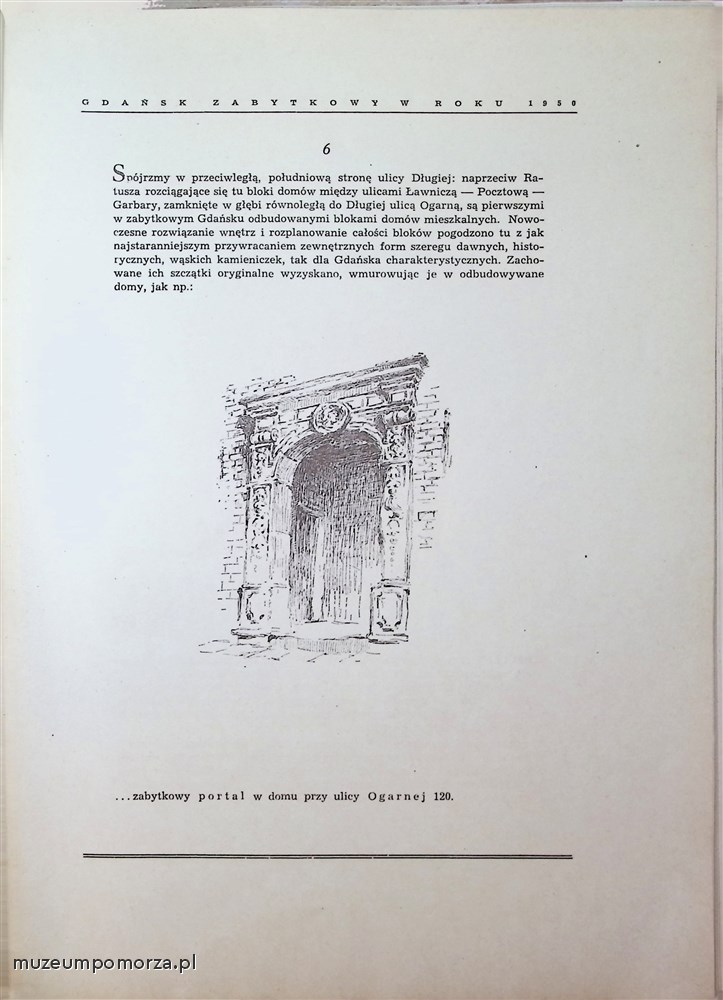 Gdańsk zabytkowy w roku 1950 