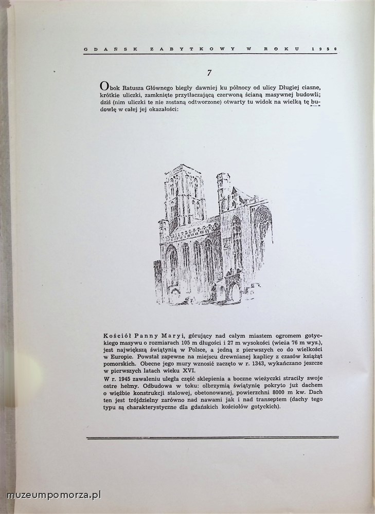 Gdańsk zabytkowy w roku 1950 