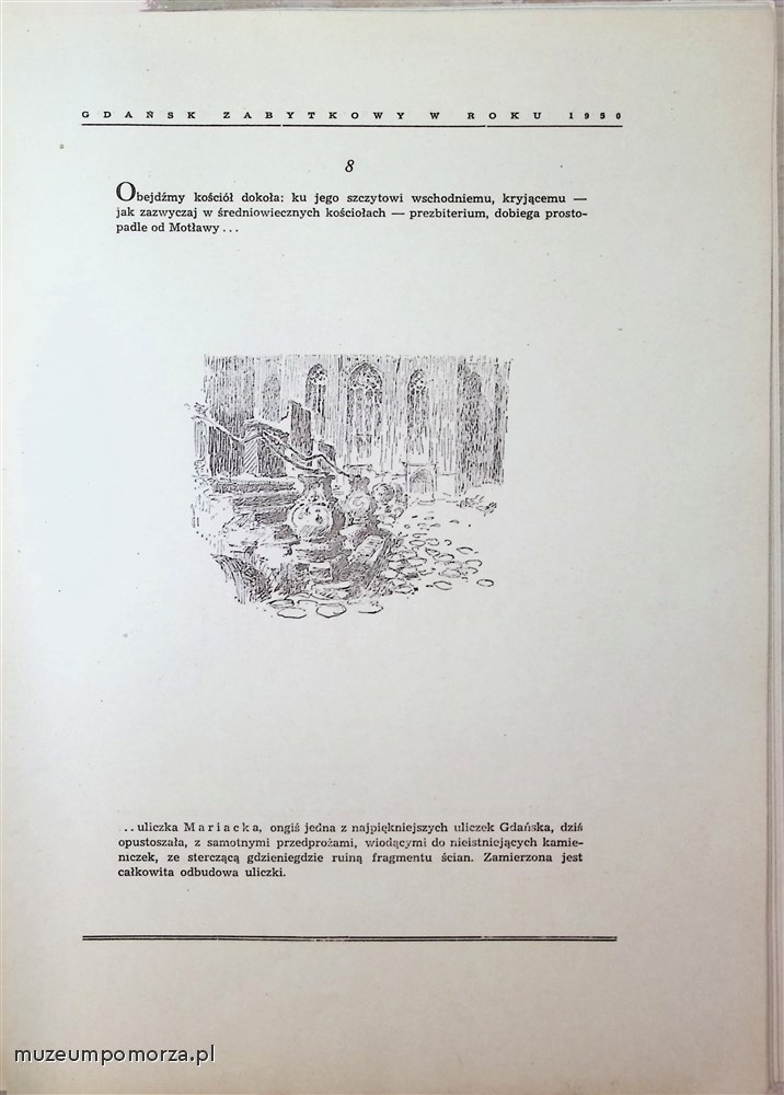 Gdańsk zabytkowy w roku 1950 