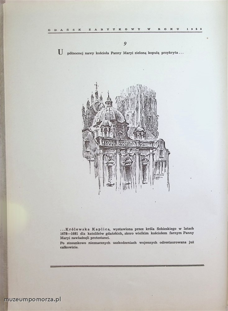 Gdańsk zabytkowy w roku 1950 