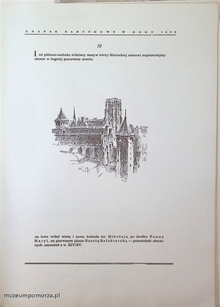 Gdańsk zabytkowy w roku 1950 