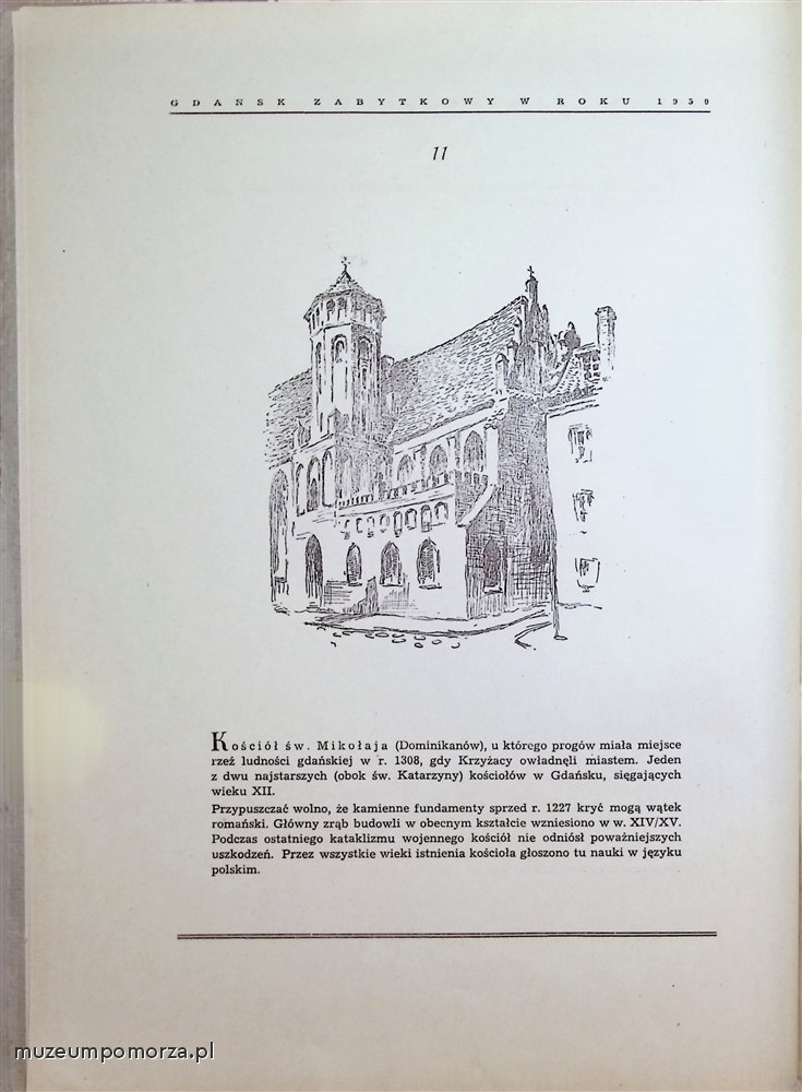 Gdańsk zabytkowy w roku 1950 