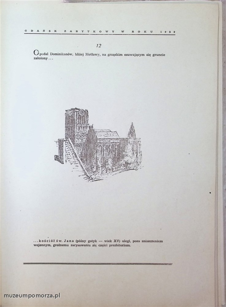 Gdańsk zabytkowy w roku 1950 