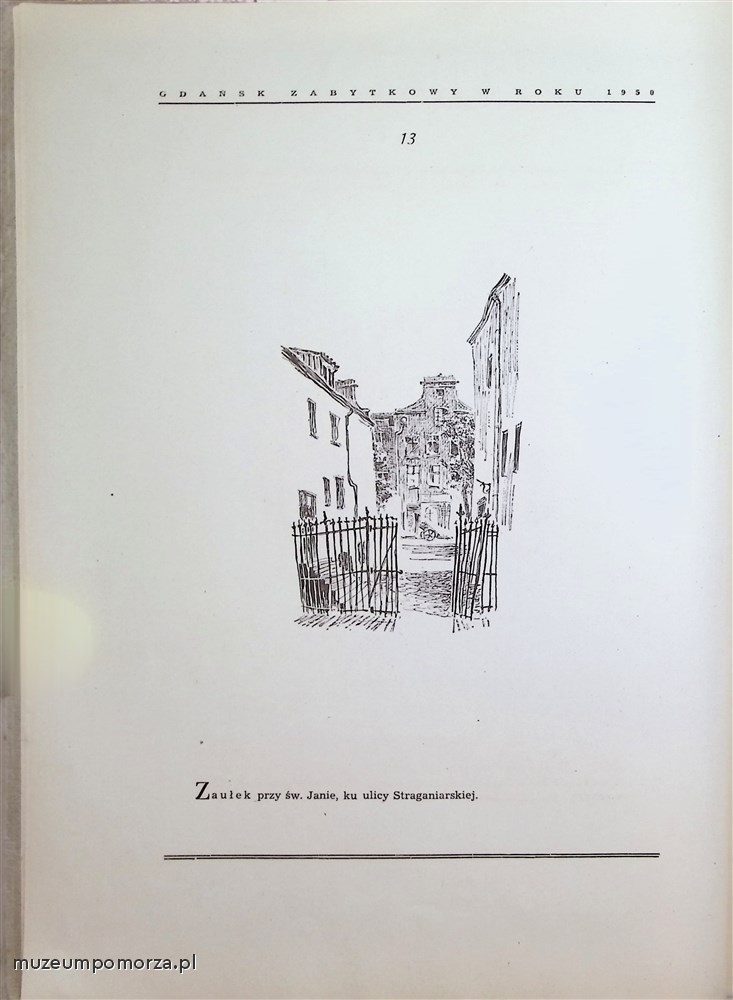 Gdańsk zabytkowy w roku 1950 