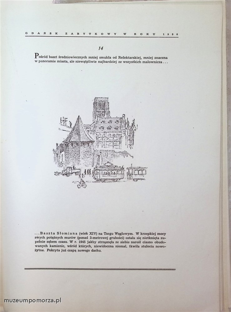 Gdańsk zabytkowy w roku 1950 