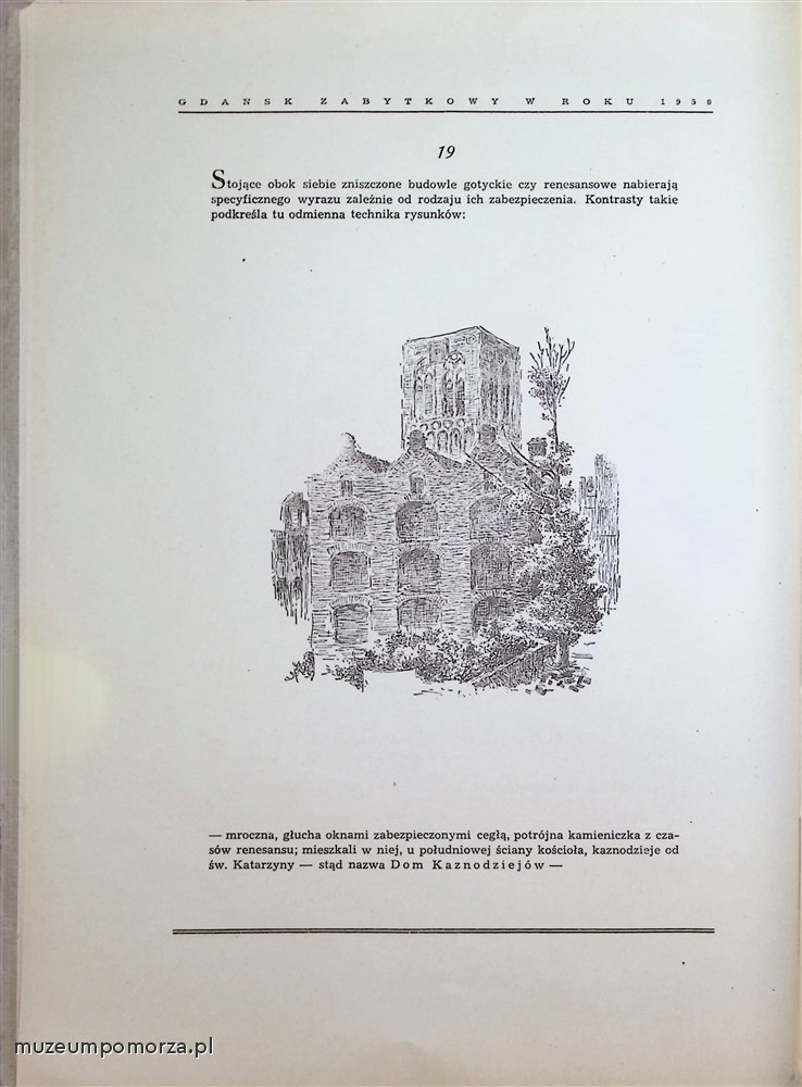 Gdańsk zabytkowy w roku 1950 