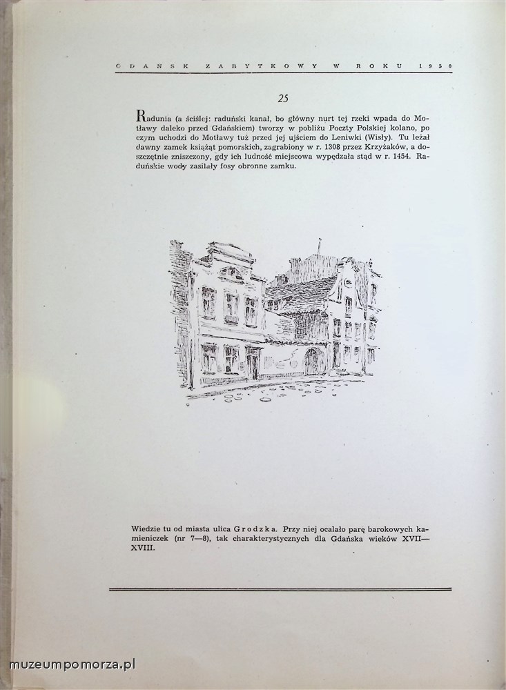 Gdańsk zabytkowy w roku 1950 