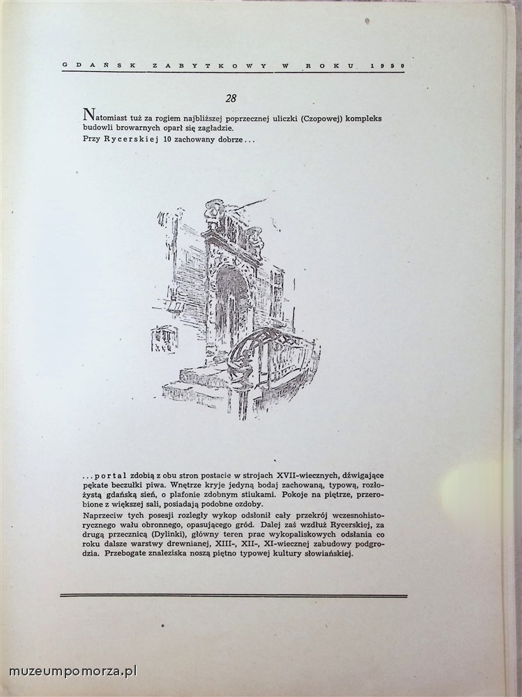 Gdańsk zabytkowy w roku 1950 