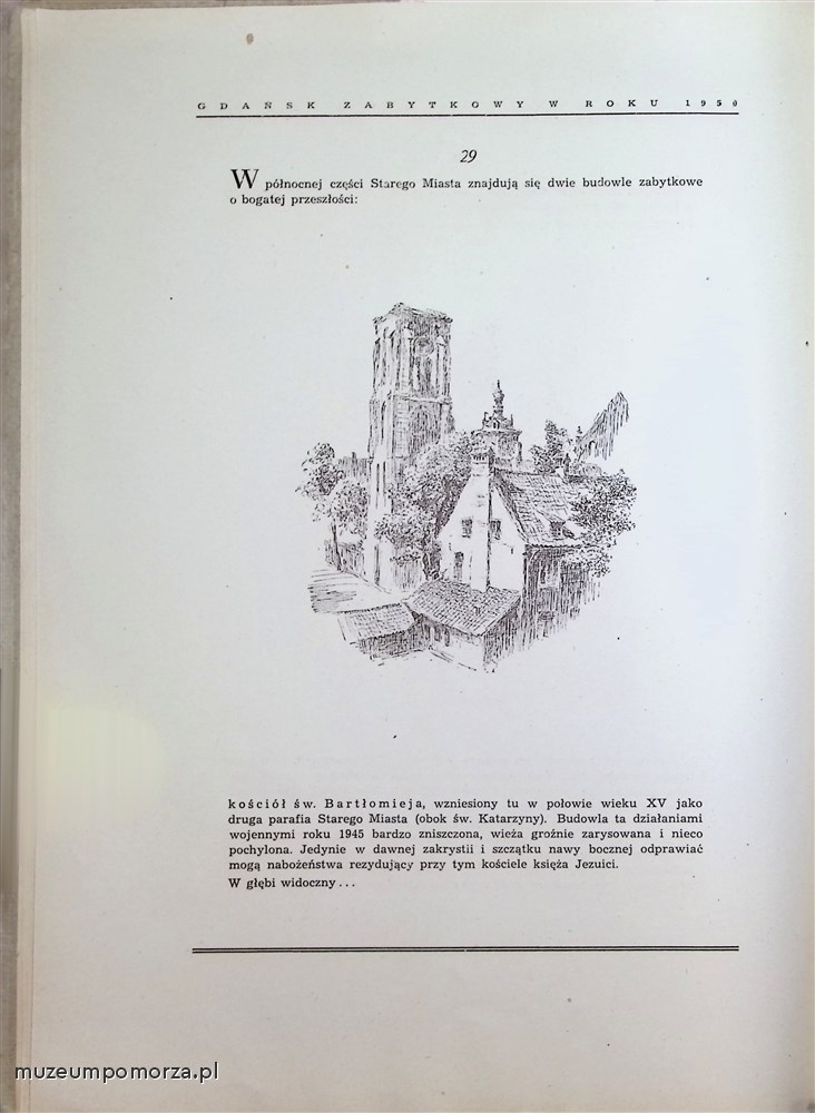 Gdańsk zabytkowy w roku 1950 