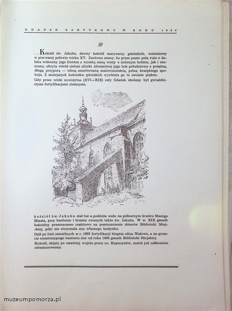 Gdańsk zabytkowy w roku 1950 