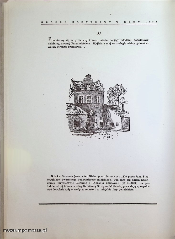 Gdańsk zabytkowy w roku 1950 