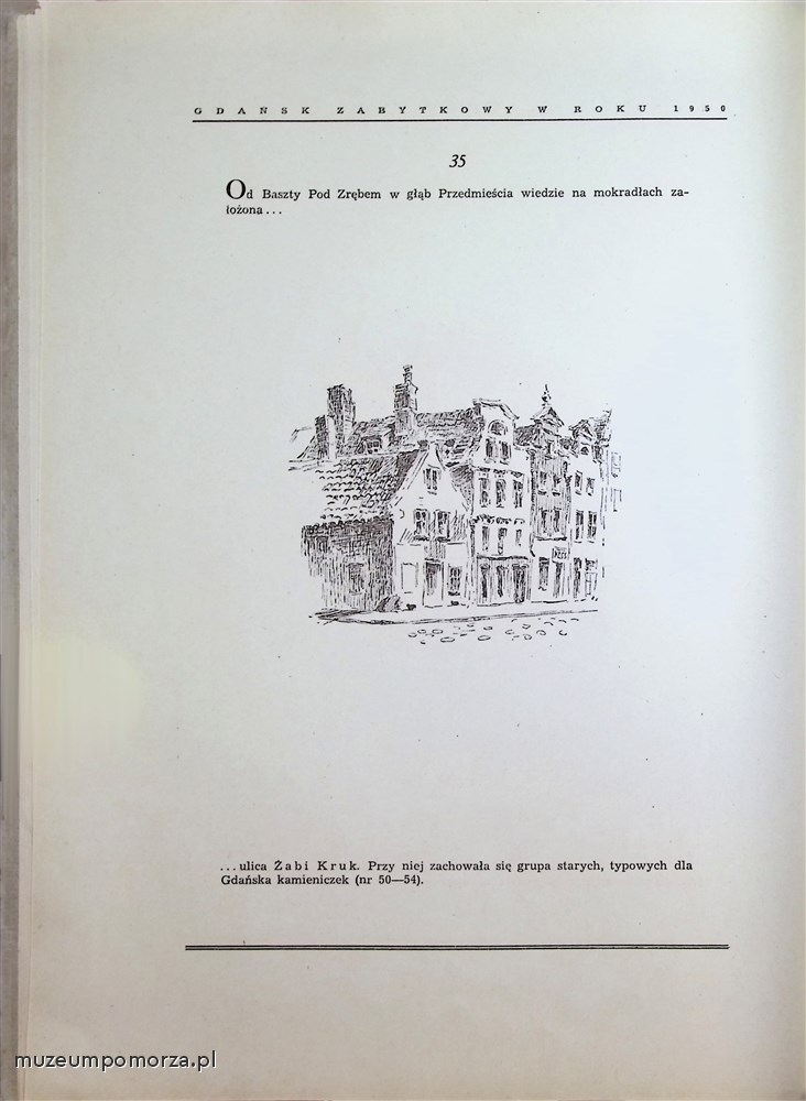 Gdańsk zabytkowy w roku 1950 