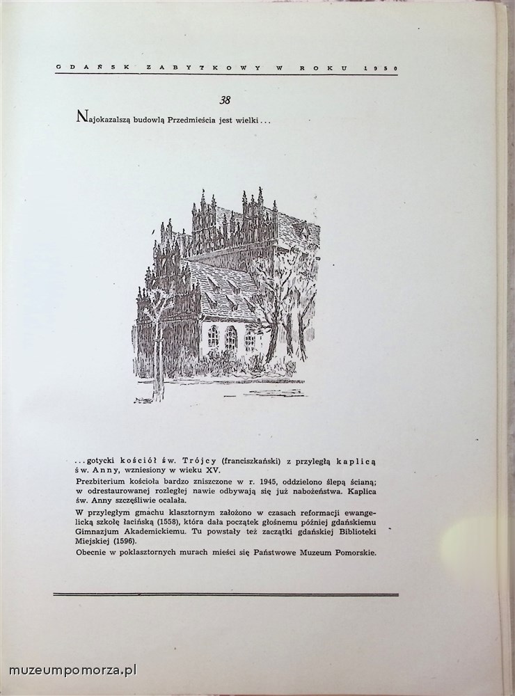 Gdańsk zabytkowy w roku 1950 