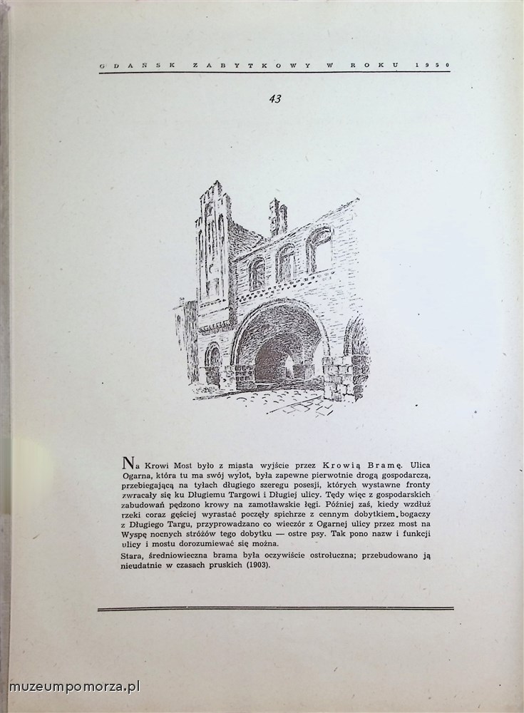 Gdańsk zabytkowy w roku 1950 