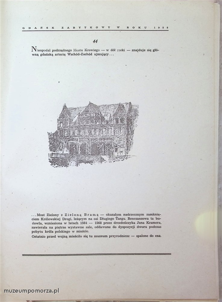 Gdańsk zabytkowy w roku 1950 