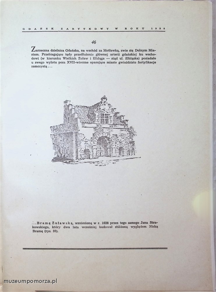 Gdańsk zabytkowy w roku 1950 