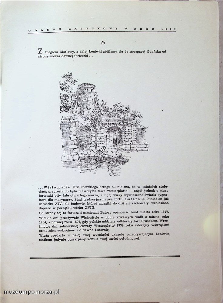 Gdańsk zabytkowy w roku 1950 