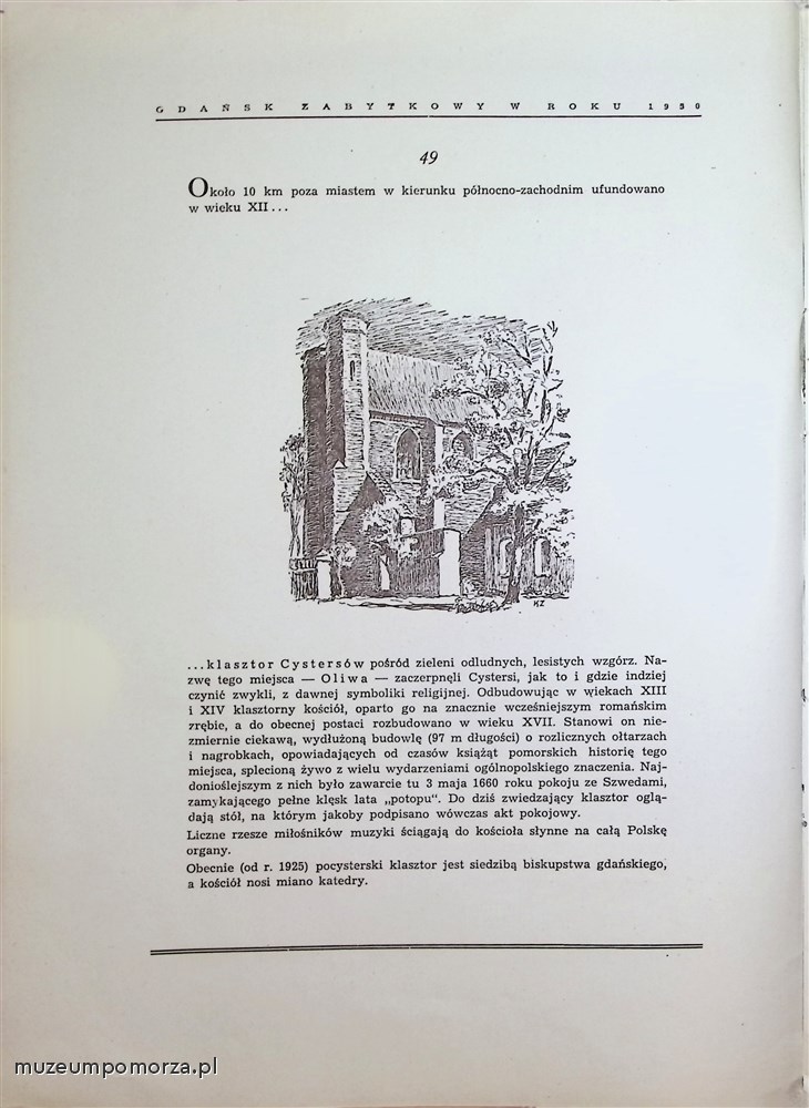 Gdańsk zabytkowy w roku 1950 