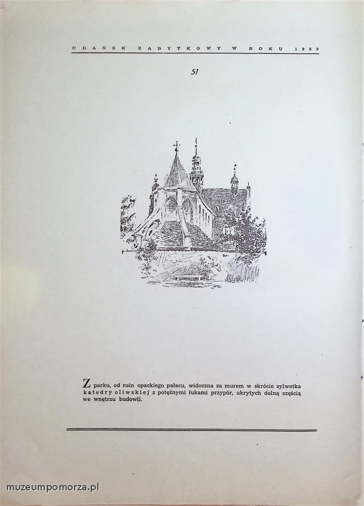Gdańsk zabytkowy w roku 1950 
