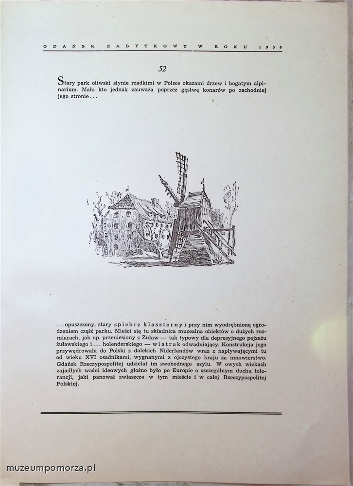 Gdańsk zabytkowy w roku 1950 