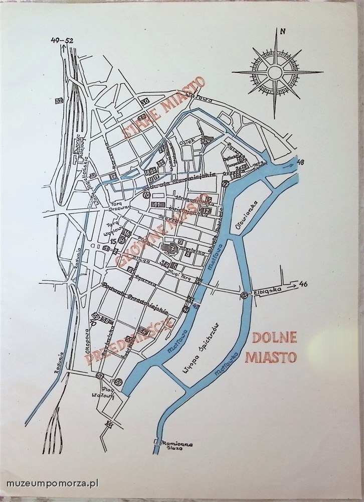 Gdańsk zabytkowy w roku 1950 