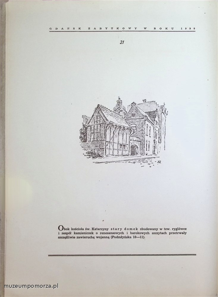 Gdańsk zabytkowy w roku 1950