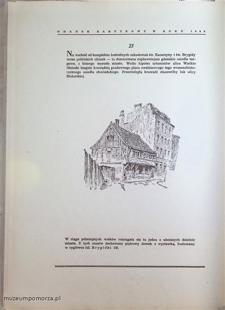 Gdańsk zabytkowy w roku 1950